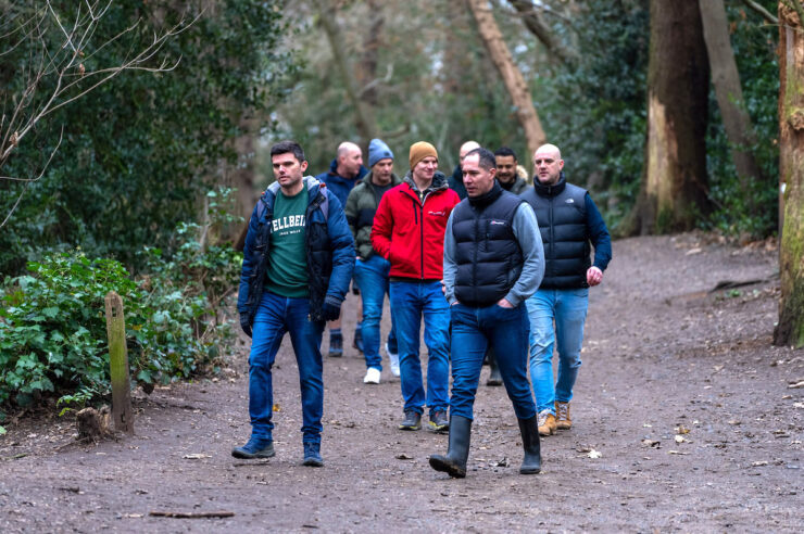 Image for ‘They turn up in torrential rain’: the men who walk together for mental health